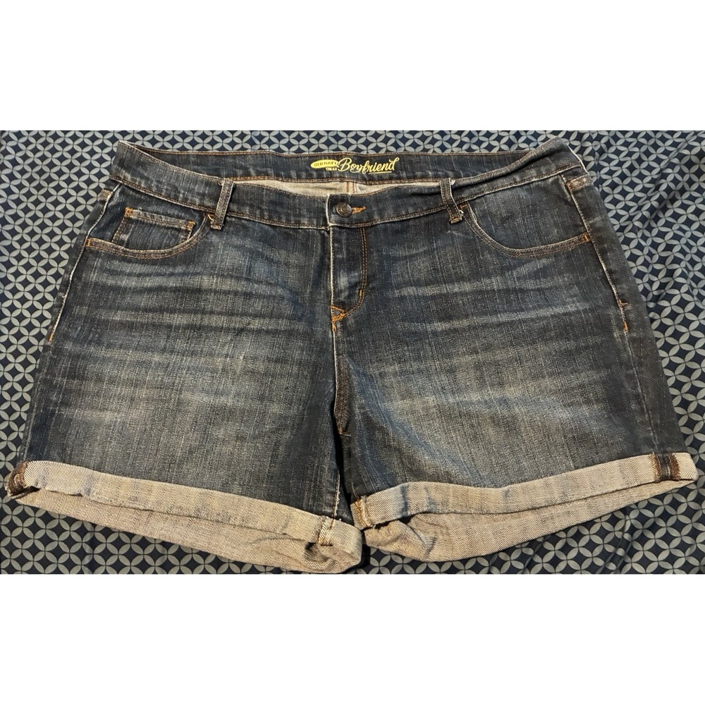 Old Navy Boyfriend Shorts Dark Blue Women's 14 0224